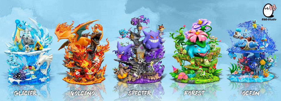 Pokemon - Gengar Group | Resin Statue | by EGG Studio