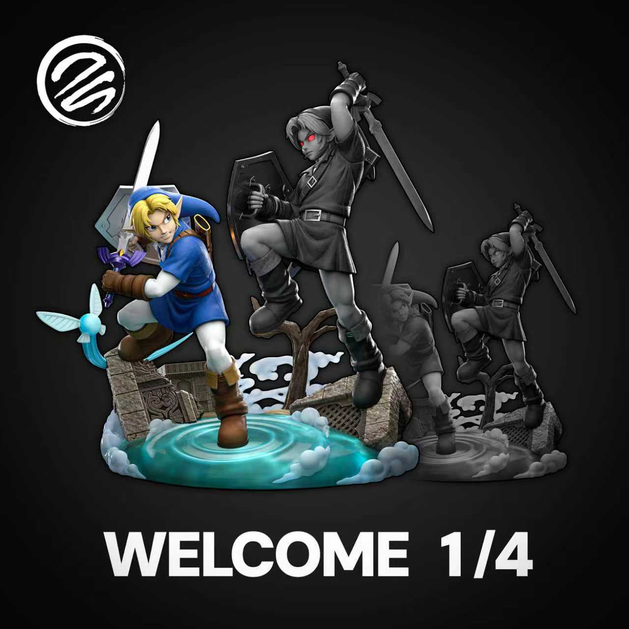 The Legend of Zelda - Link Vs Dark Link | 1:6/1:4 Resin Statue | by Dream Studio