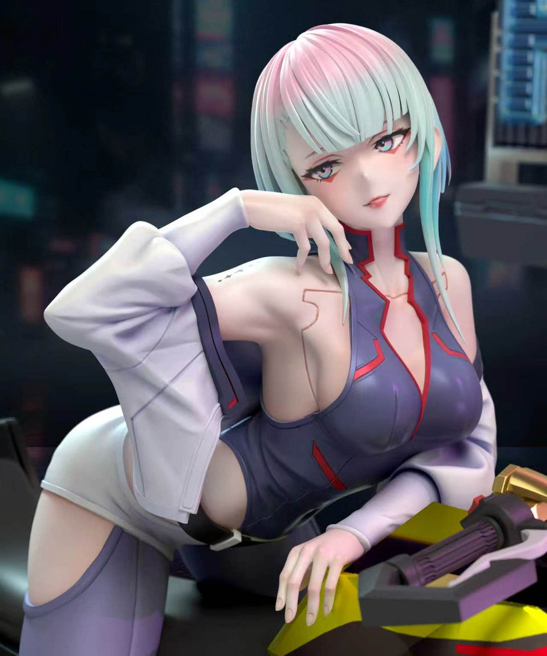 Cyberpunk: Edgerunners - Motorcycle Lucy | 1:6 Resin Statue | by QBYGZ Studio