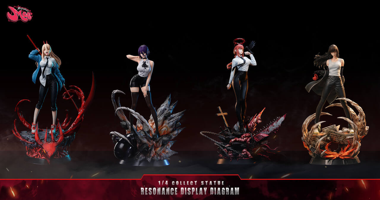 Chainsaw Man - Mitaka Asa & Yoru | 1:4 Resin Statue | by Modomodo Studio