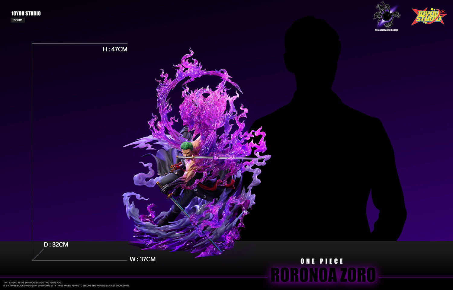 One Piece - Roronoa Zoro | 1:6 Resin Statue | von Skies Descend & 10YOU Studios
