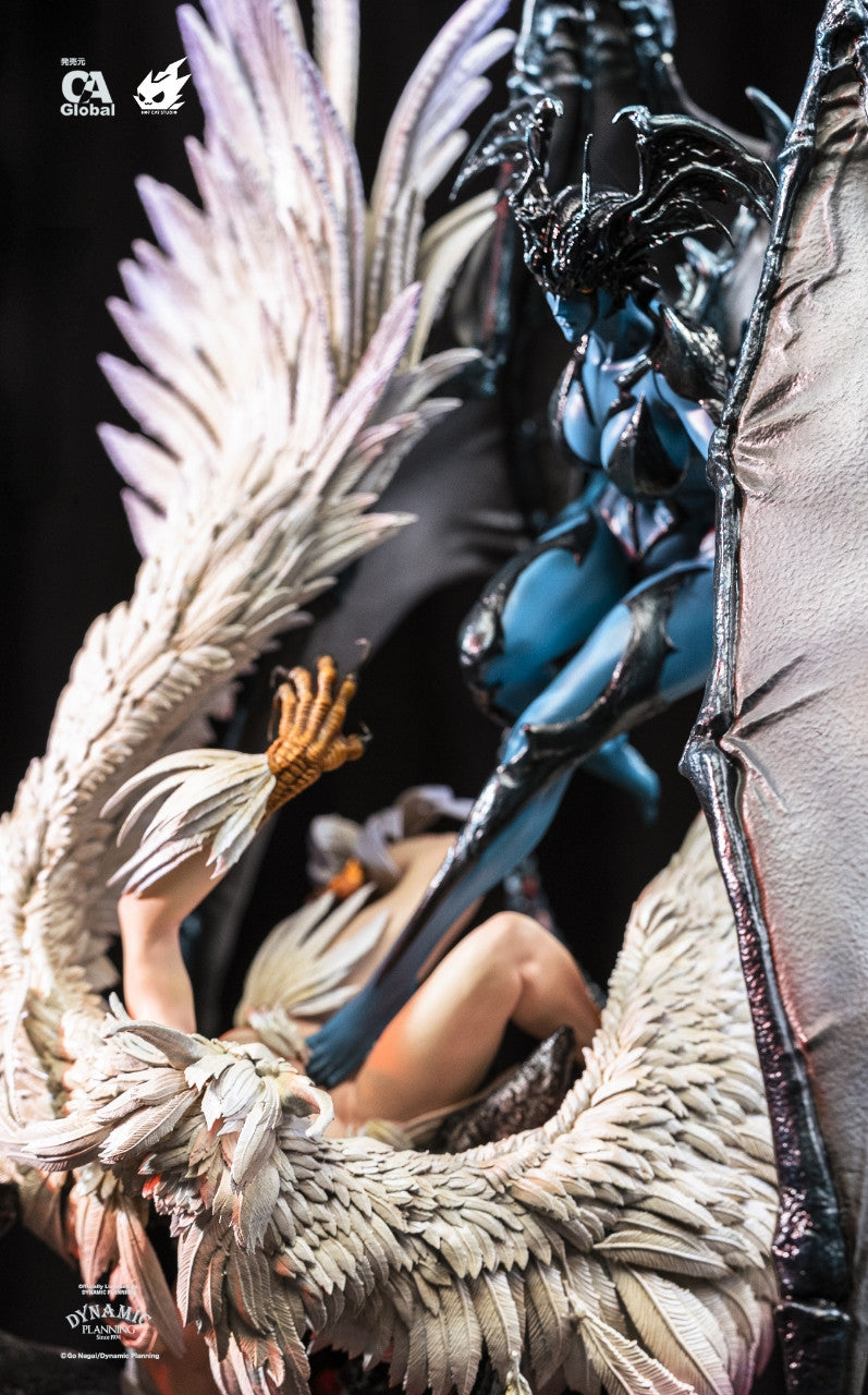 Devilman - Jun Fudo vs. Ran Asuka | 1:6 Resin Statue | by HotCat Studio