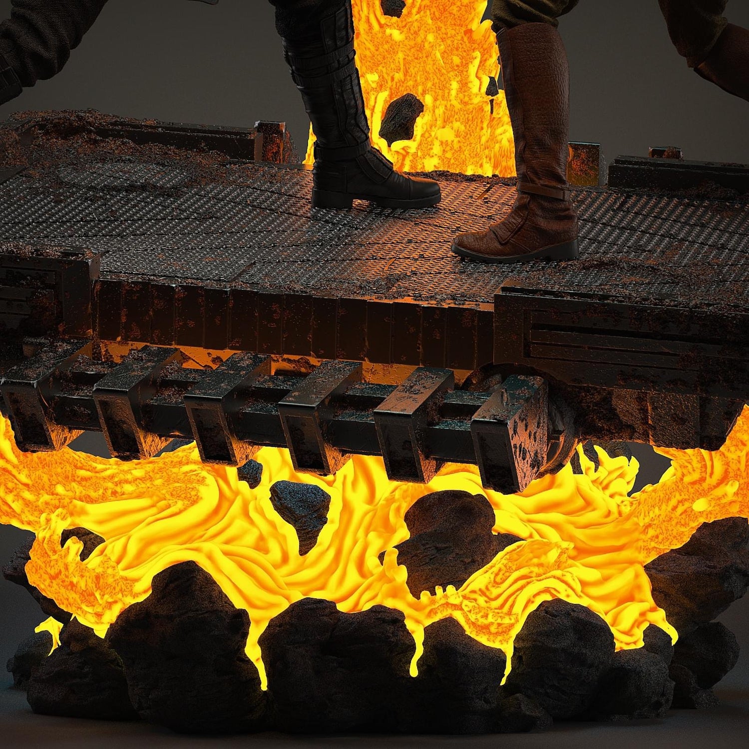 Star Wars - Anakin Skywalker vs Obi-Wan | 1:4 Resin Statue | von MFA Collectibles