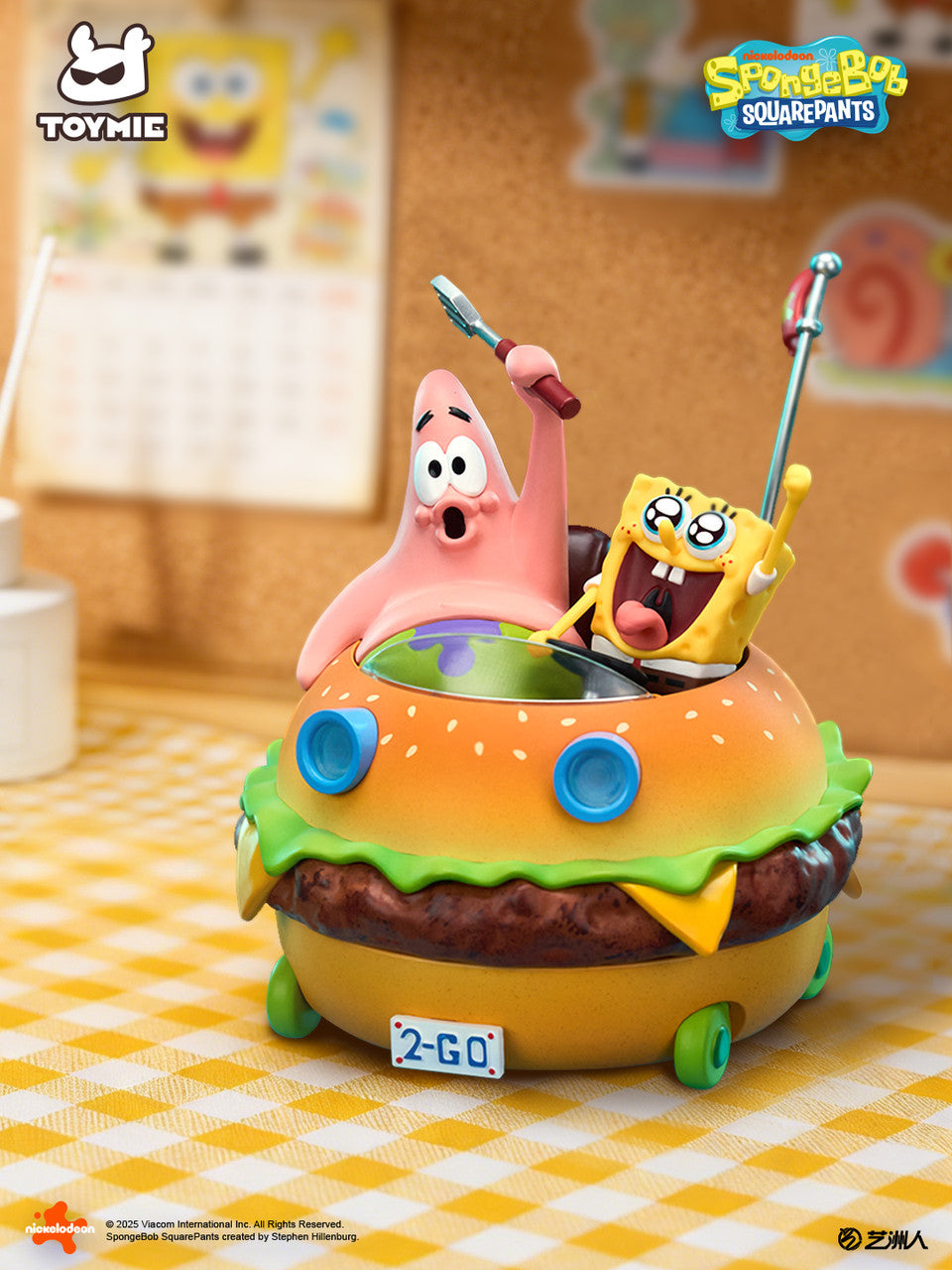 SpongeBob SquarePants - Krabby patty Magnetic car | Resin Statue | by | Toymie Studio