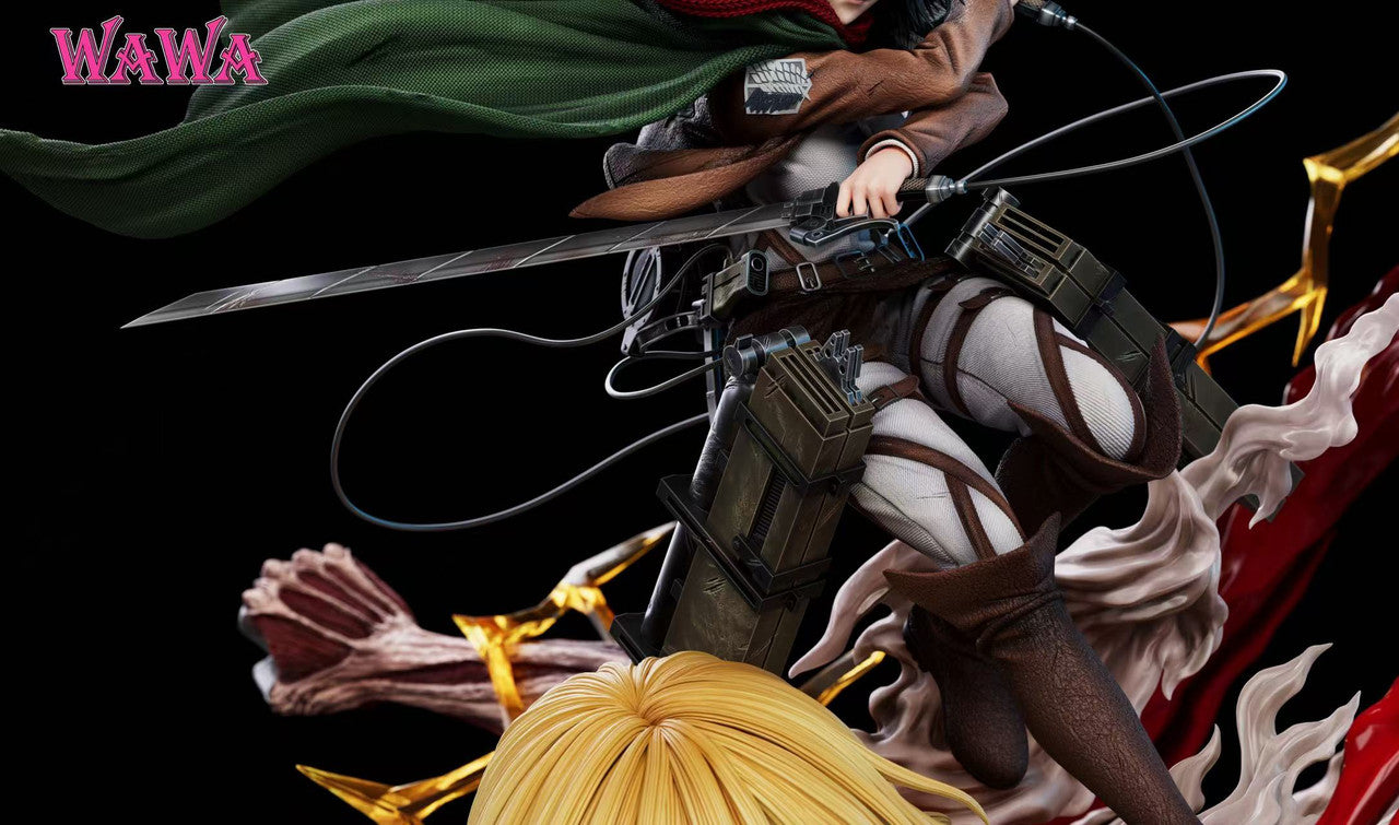 Attack on Titan - Mikasa Ackerman & Female Titan | 1:4 Resin Statue | by WAWA Studio