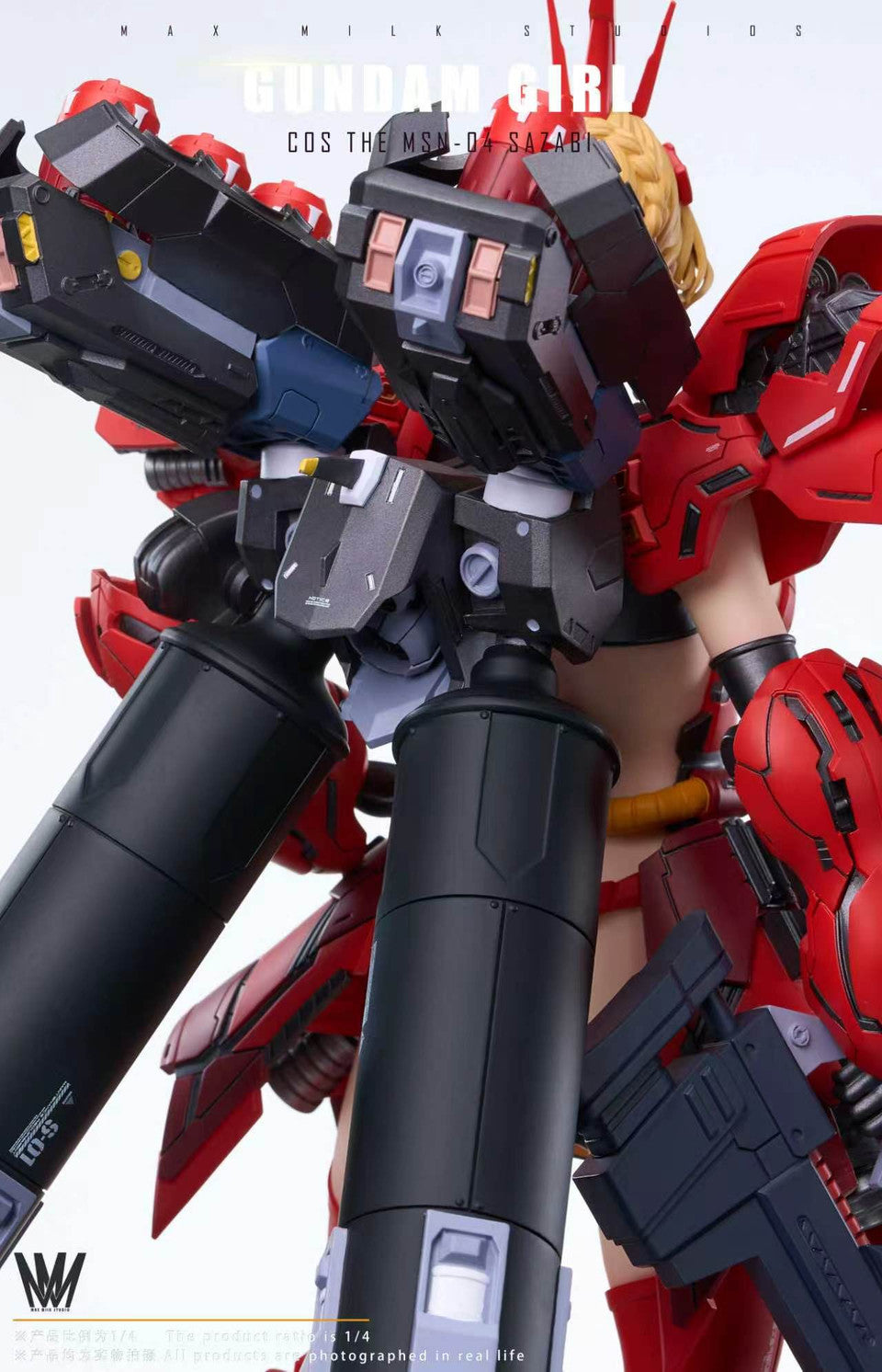 Mobile Suit Gundam - Gundam Girl MSN-04 Sazabi | Resin Statue | by Max Milk Studio
