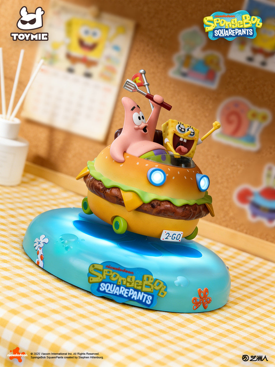 SpongeBob SquarePants - Krabby patty Magnetic car | Resin Statue | by | Toymie Studio