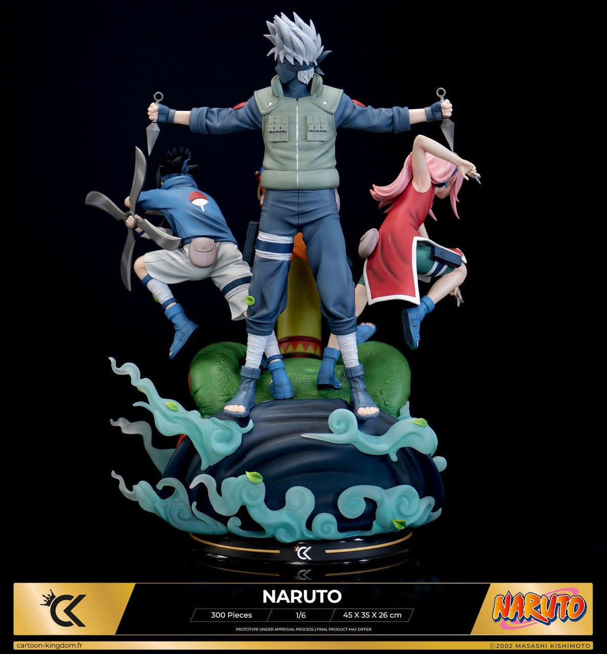 Naruto - Kakashi & Naruto & Sasuke & Sakura | 1:6 Resin Statue | by Cartoon Kingdom Studio