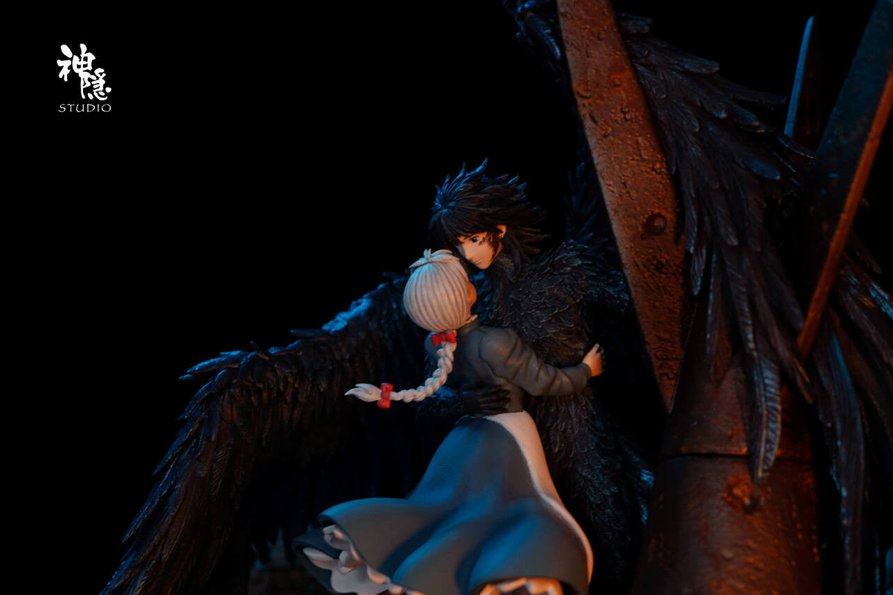 Studio Ghibli - Howl & Sophie‘s embrace | Resin Statue | by ShenYin Studio with LED