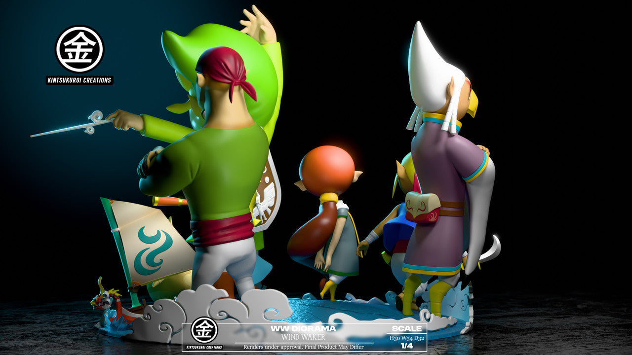Legend of Zelda - Windwaker Diorama | 1:4 Resin Statue | von Kintsukuroi Creations Studio