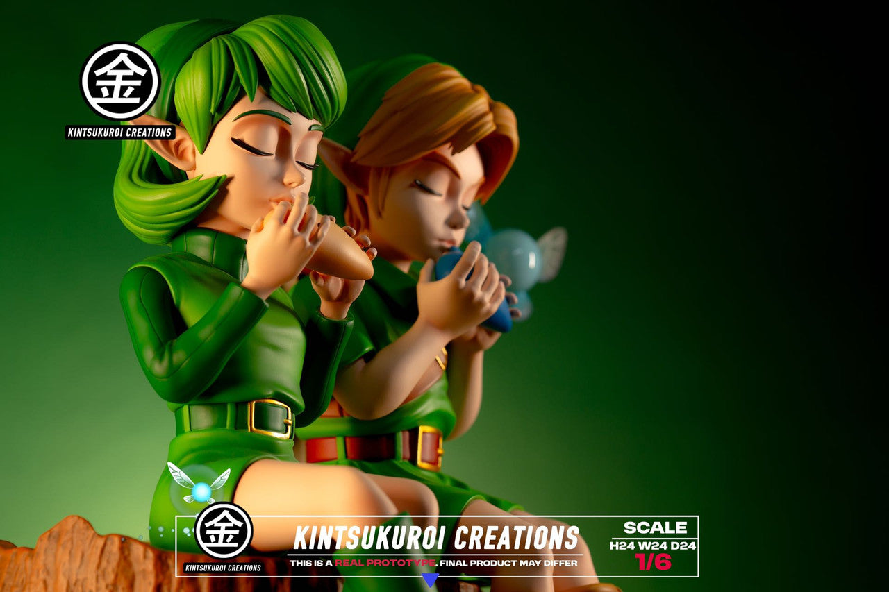 Legend of Zelda - Link & Saria diorama | 1:6 Resin Statue | by Kintsukuroi Creations