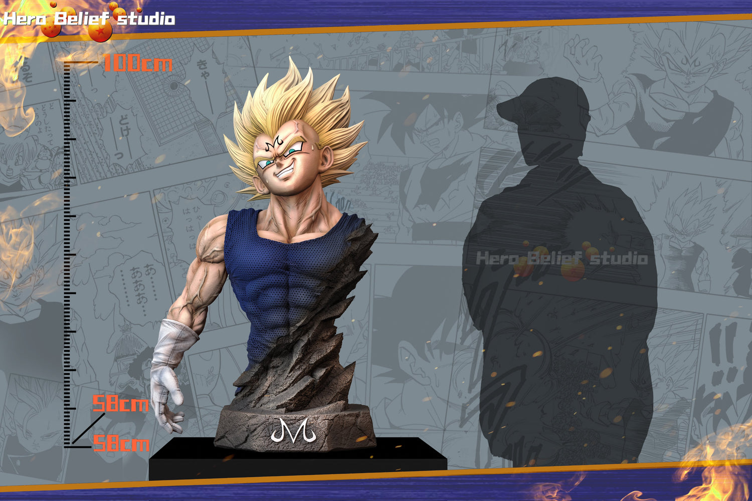 Dragon Ball - Majin Vegeta | 1:4 Resin Statue | by Hero Belief Studio