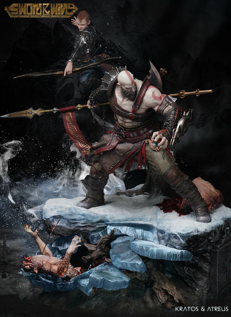God of War - Atreus & Kratos | 1:4 Resin Statue | von Sword & Wing Studio