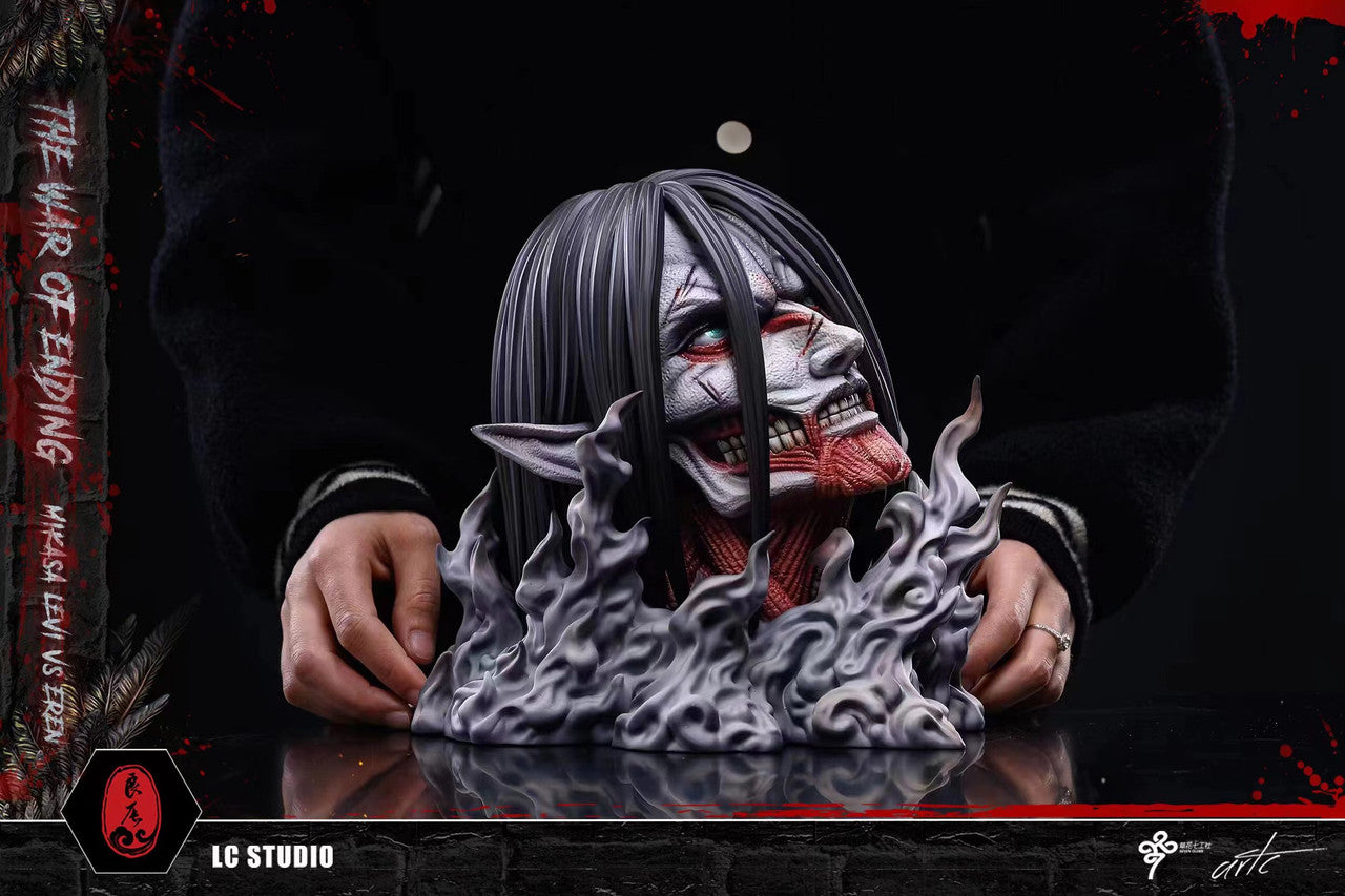 Attack on Titan - Mikasa & Levi vs. Founding Titan | Resin Statue | by LC Studio