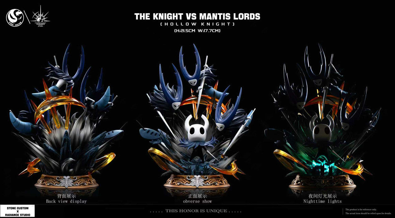 Hollow Knight - The Knight vs Mantis Lords | 1:8 Resin Statue | by Stone Custom & Radiance Studio