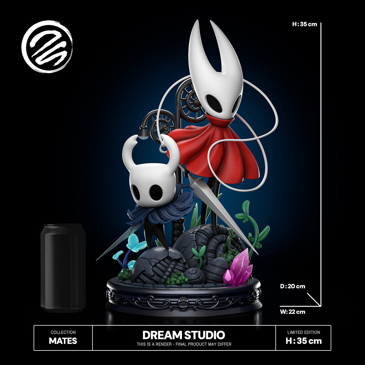 Hollow Knight - Hollow Knight and Hornet | Resin Statue | by Dream Studio