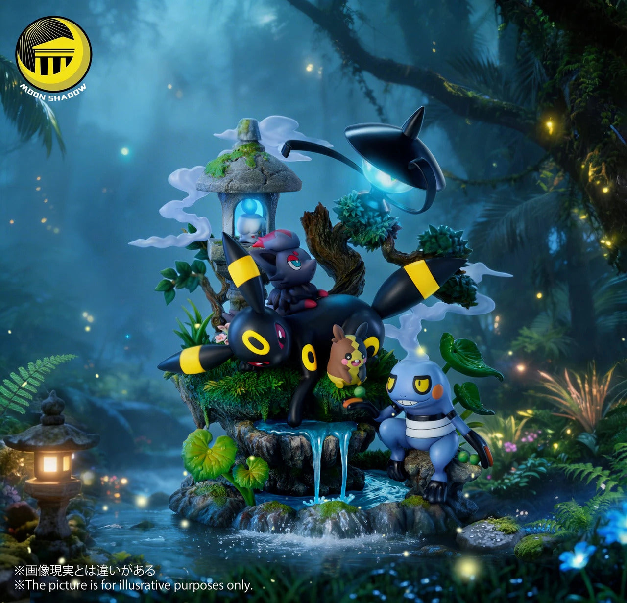Pokémon - Umbreon Natural scene | 1:6 Resin Statue | by Moon Shadow Studio