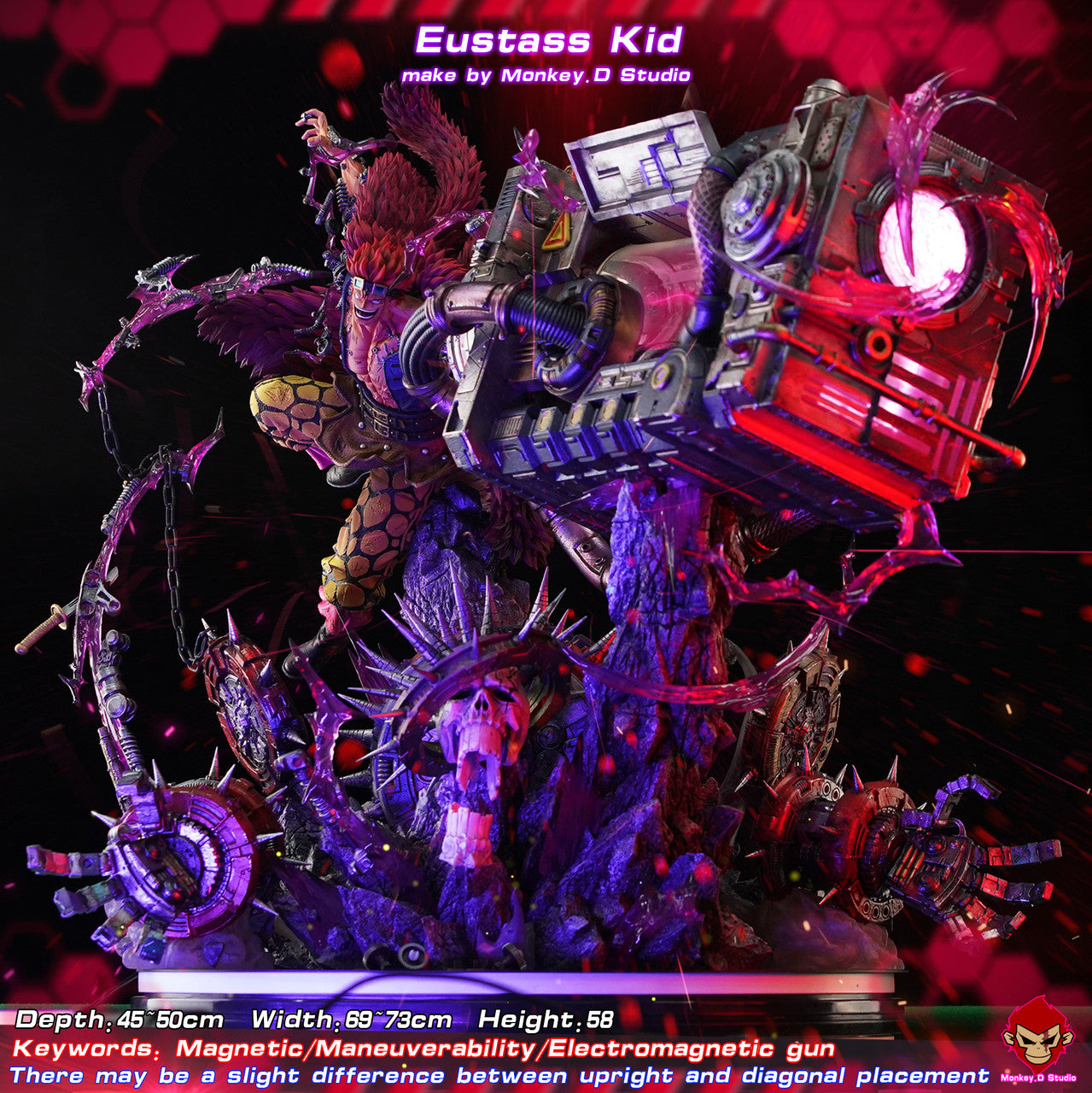 One Piece- Eustass Kid | 1:6 Resin Statue | by Monkey D Studio
