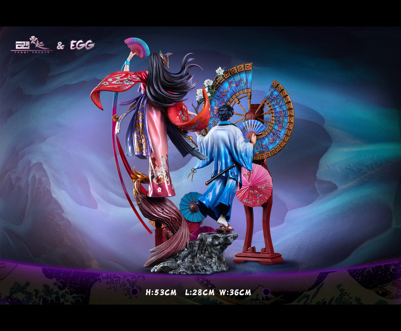 One Piece - Luffy & Boa | 1:6 Resin Statue | by YunQi & EGG Studio