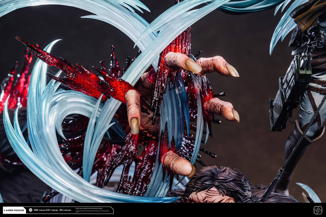 Attack on Titan - Levi vs Zeke 2.0 | Resin Statue | by Hertz Studio