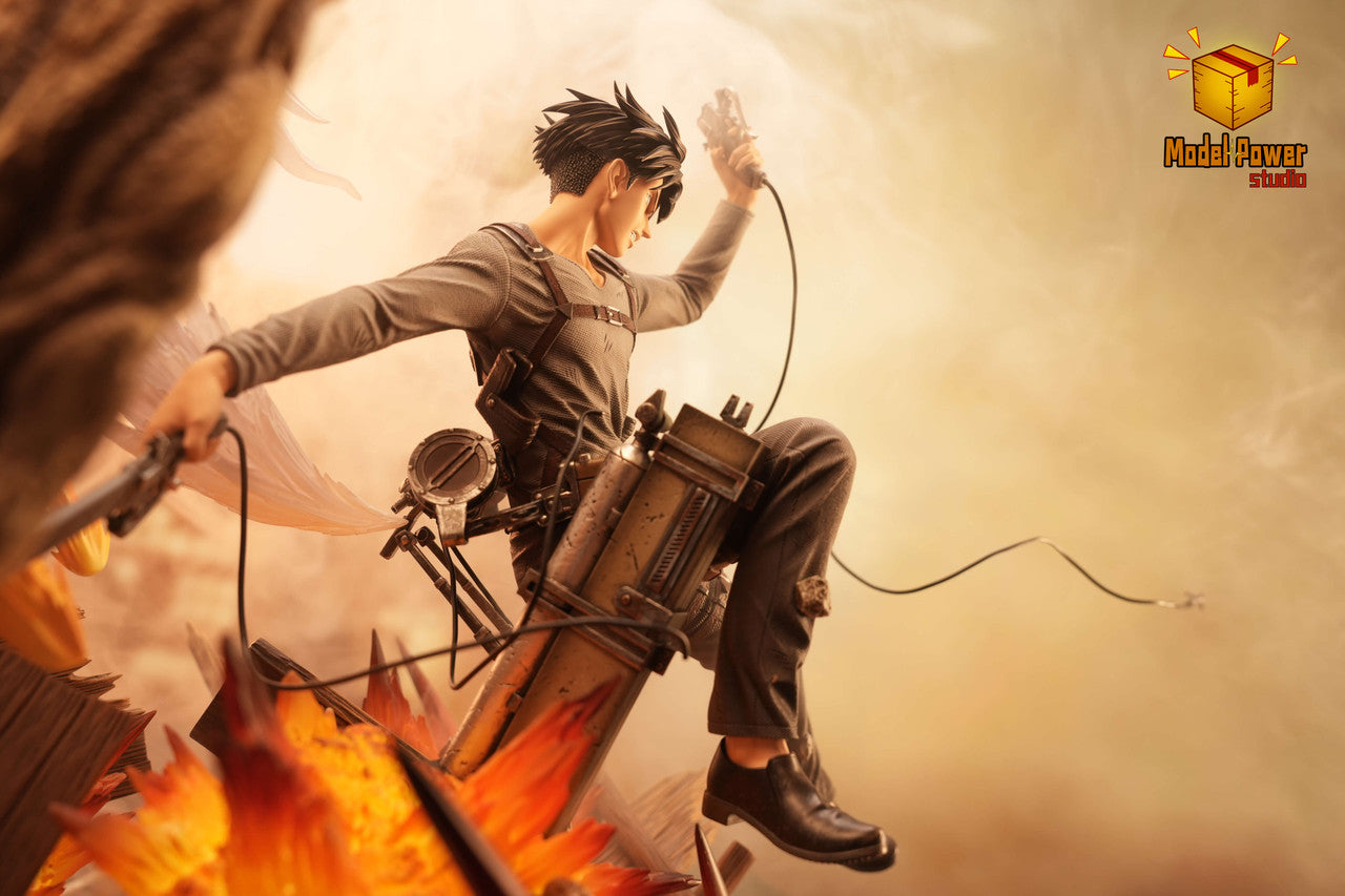Attack on Titan - Levi Ackerman Urban Warfare | Resin Statue | by Model Power Studio