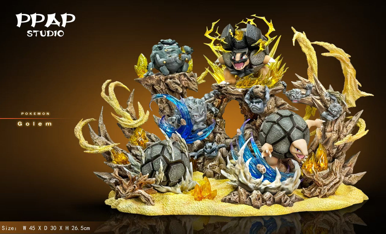 Pokemon - Golem Group | Resin Statue | by PPAP Studio