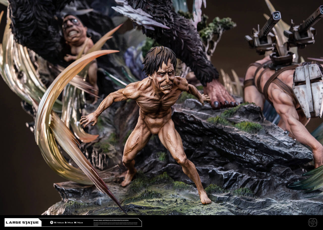 Attack on Titan - Levi vs. Beast 3.0 | Resin Statue | by Hertz Studio