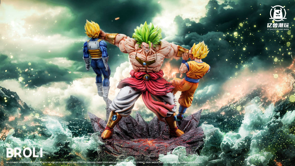 Dragon Ball Break Studio Broly Goku Vegeta fight Resin Statue Dragon Ball Break Studio Broly Goku Vegeta fight Resin Statue