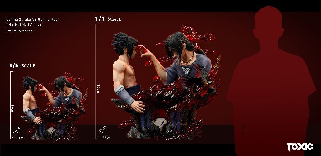 Naruto – Itachi & Sasuke Uchiha | 1:1 Resin Bust | von Toxic Studio