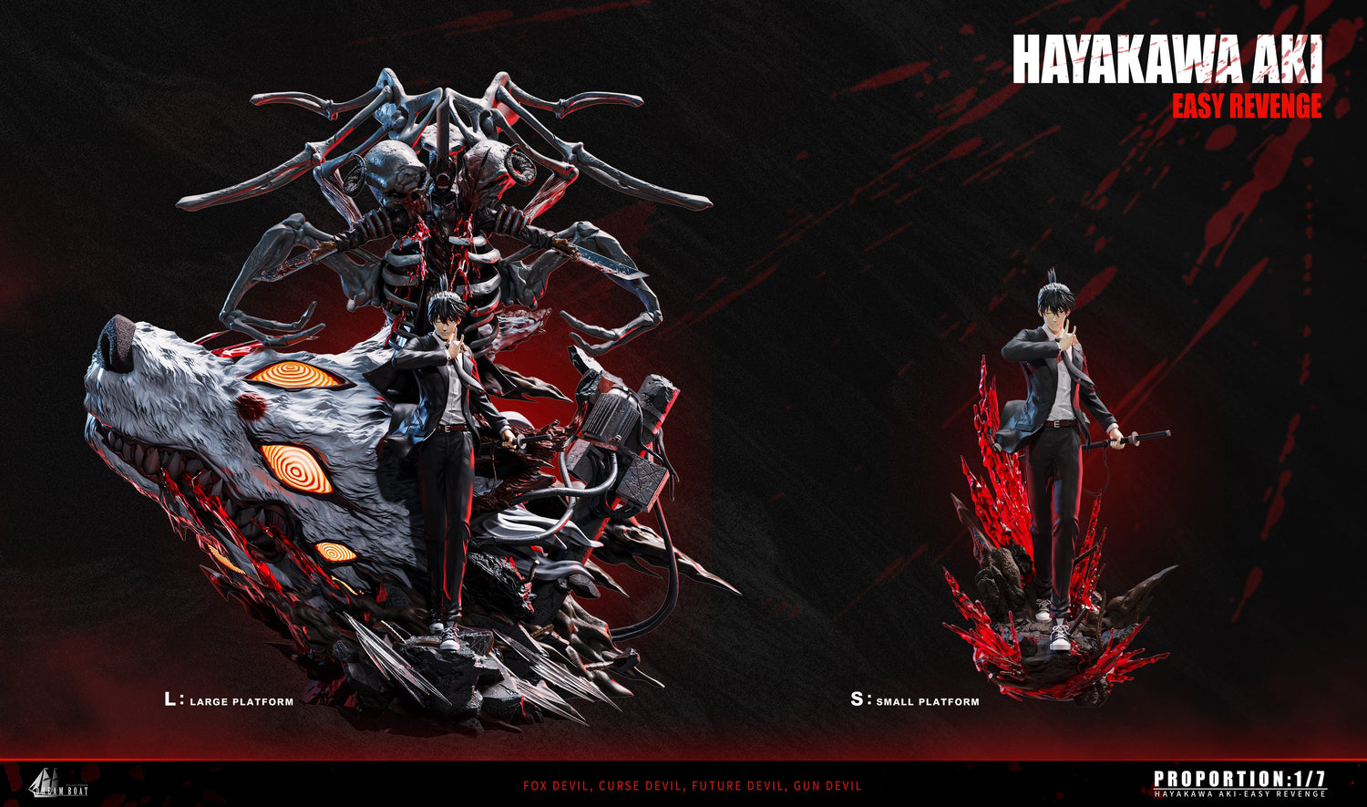 Chainsaw Man - Hayakawa Aki | 1:6 Resin Statue | von Dream Boat Studio