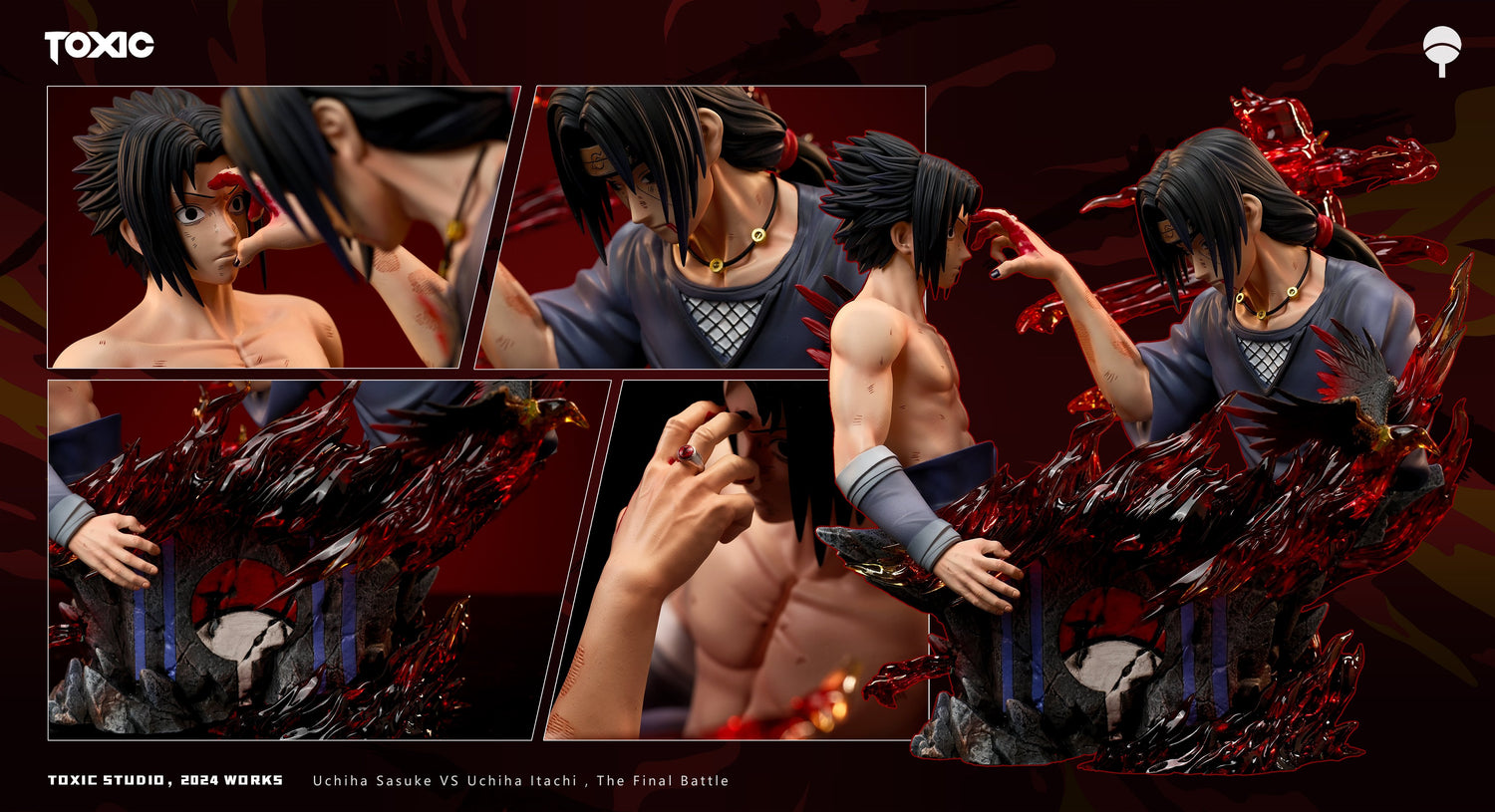 Naruto – Itachi & Sasuke Uchiha | 1:1 Resin Bust | von Toxic Studio