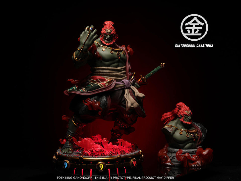 Legend of Zelda - King Ganondorf TOTK | 1:4 Resin Statue | by Kintsukuroi Creations Studio