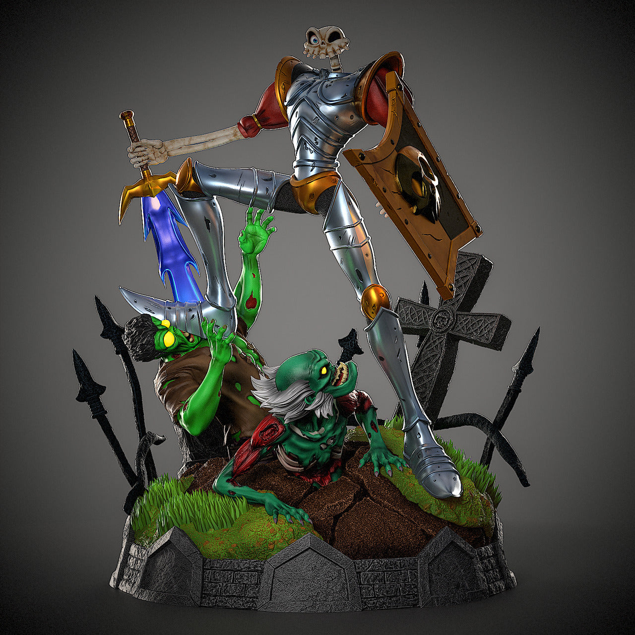 MediEvil - Medievil Diorama | 1:6 Resin Statue | by Black Swan Studio