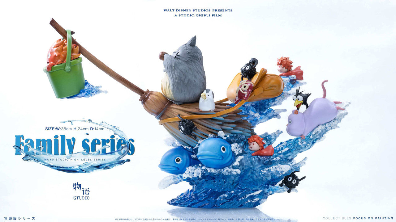 My Neighbor Totoro - Family Series Magic broomstick | Resin Statue | by WuYu Studio