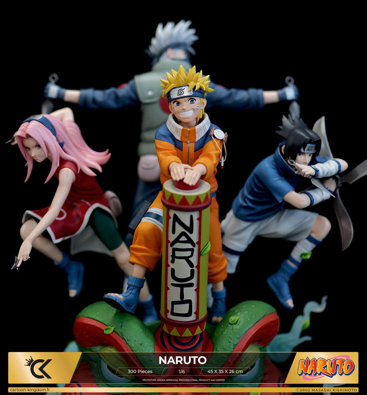 Naruto - Kakashi & Naruto & Sasuke & Sakura | 1:6 Resin Statue | by Cartoon Kingdom Studio