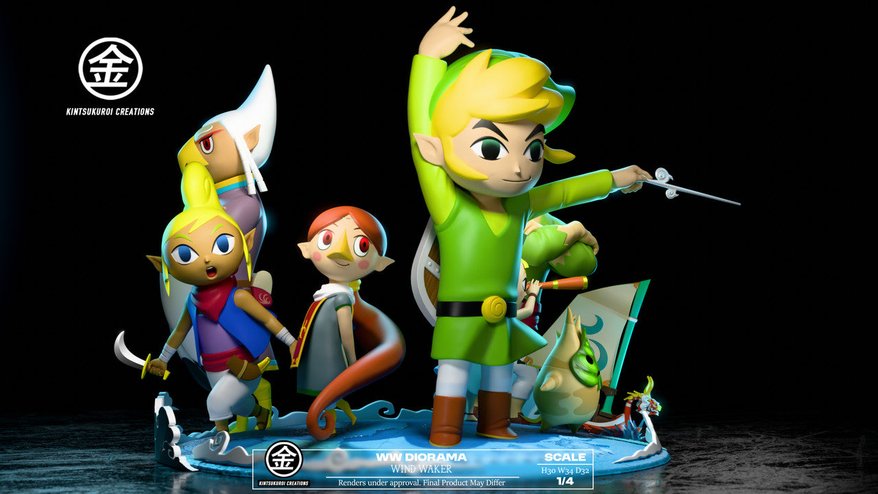 Legend of Zelda - Windwaker Diorama | 1:4 Resin Statue | von Kintsukuroi Creations Studio