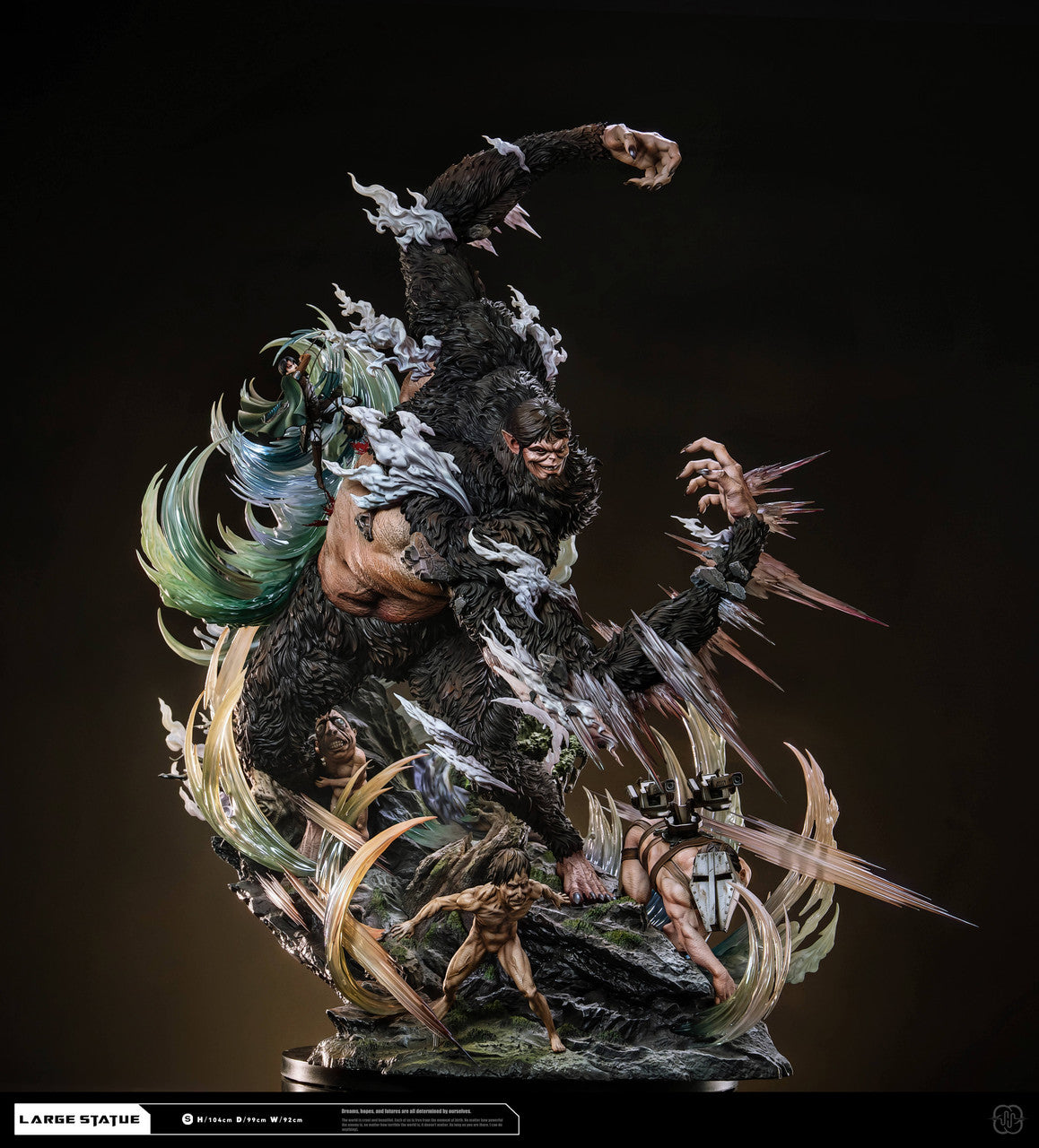 Attack on Titan - Levi vs. Beast 3.0 | Resin Statue | by Hertz Studio
