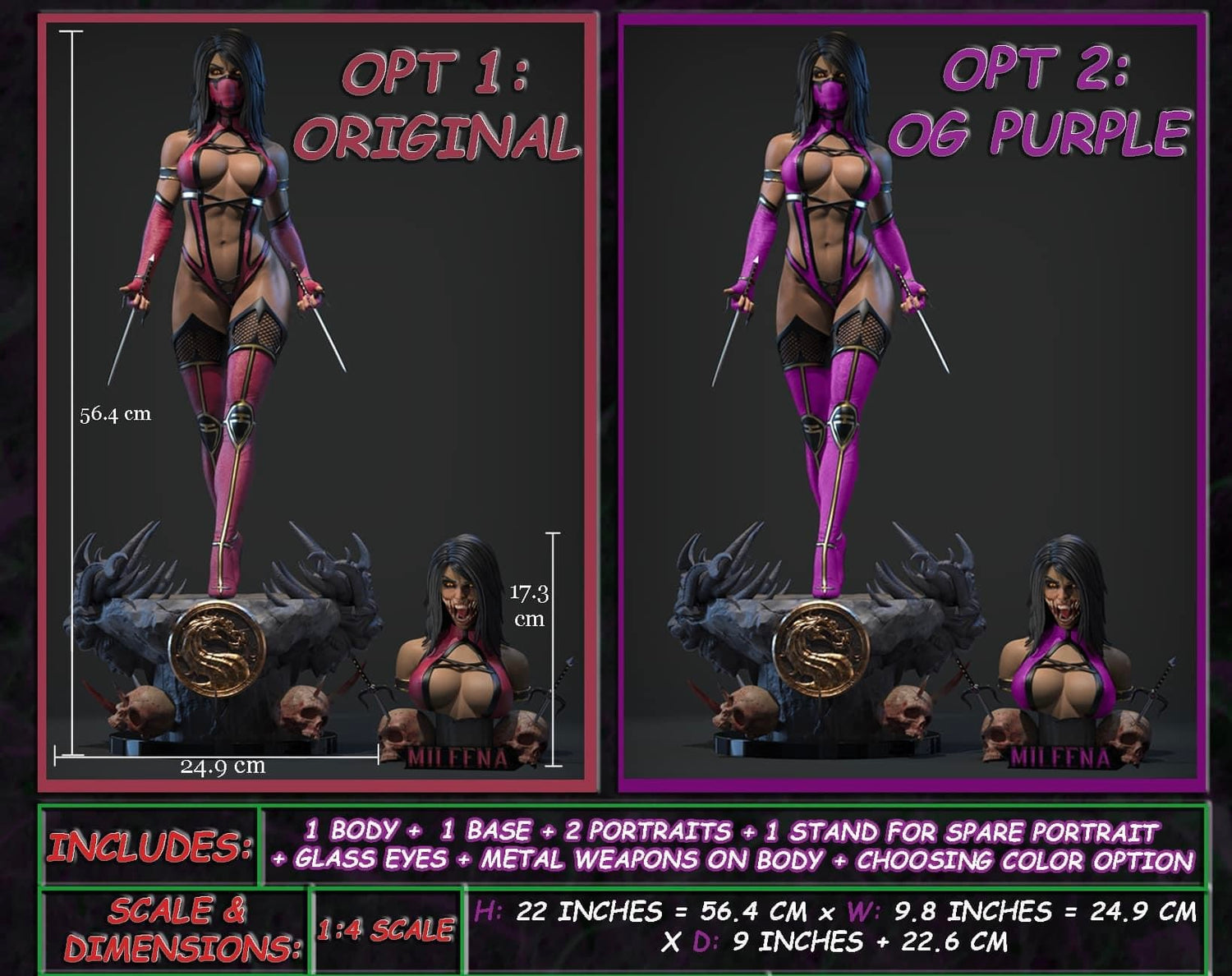 Mortal Kombat - Mileena | 1:4 Resin Statue | by Epic Creations (former Outworld Creations)