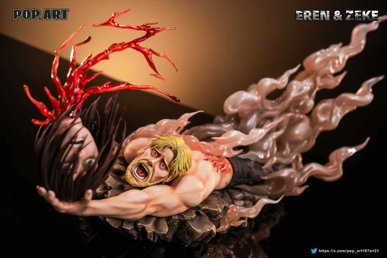 Attack on Titan - Eren & Zeke | 1:6 Resin Statue | by Pop.Art Studio
