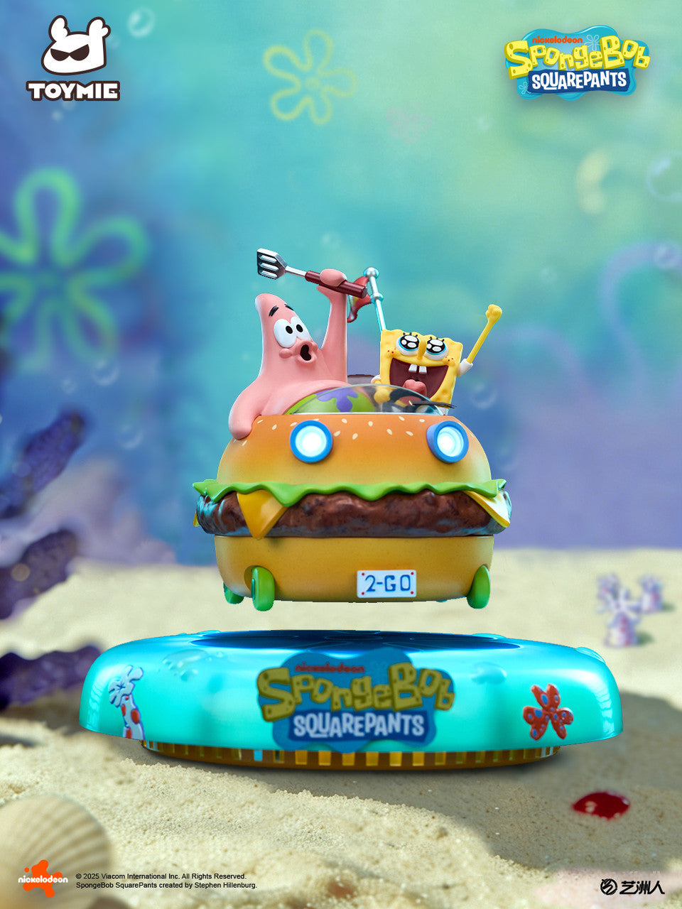 SpongeBob SquarePants - Krabby patty Magnetic car | Resin Statue | by | Toymie Studio