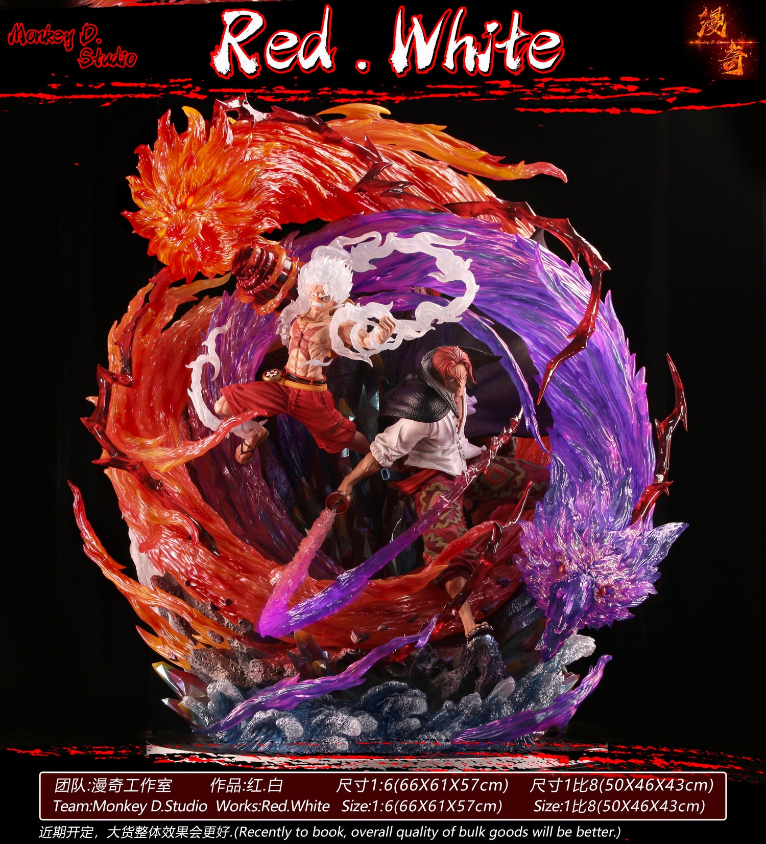 One Piece - Monkey D. Luffy & Shanks | 1:8 Resin Statue | von Monkey D. Studio