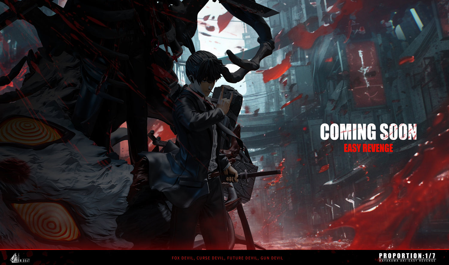 Chainsaw Man - Hayakawa Aki | 1:6 Resin Statue | von Dream Boat Studio