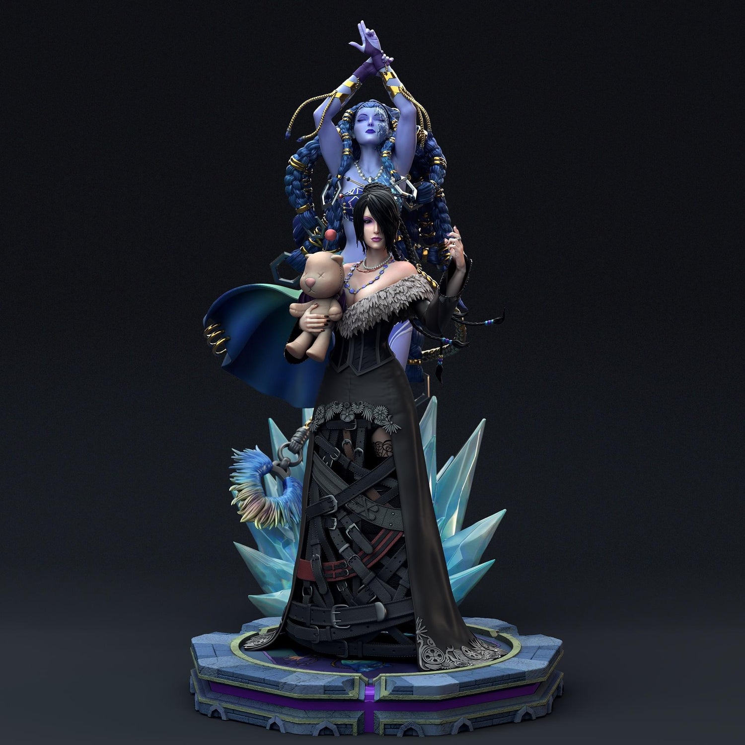Final Fantasy - Lulu & Shiva | 1:4 Resin Statue | von Solar Studio