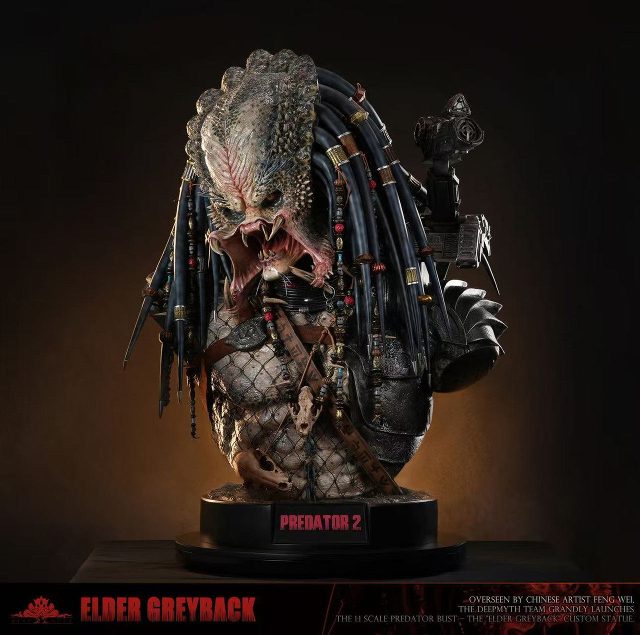 Predator - Elder Greyback Bust | Resin Statue | by Deepmyth Studio