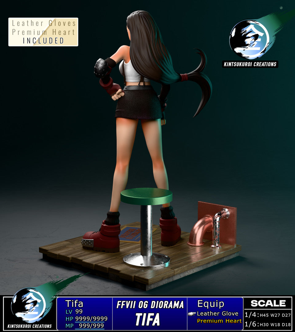 Final Fantasy - FFVII Tifa Og | 1:6/1:4 Resin Statue | by Kintsukuroi Creations Studio