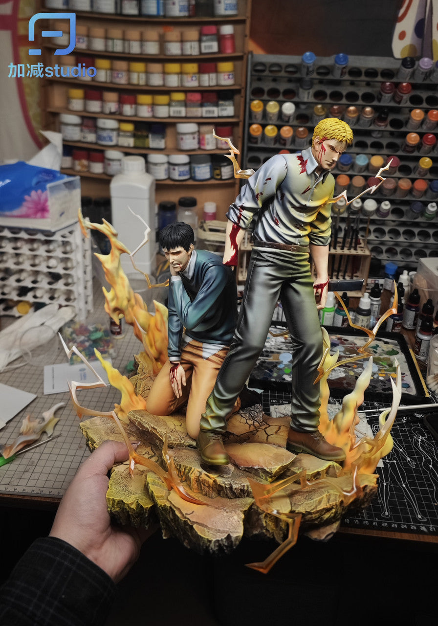 Attack on Titan - Reiner Braun & Bertholdt Hoover & Eren Jaeger | 1:6 Resin Statue | by JiaJian Studio