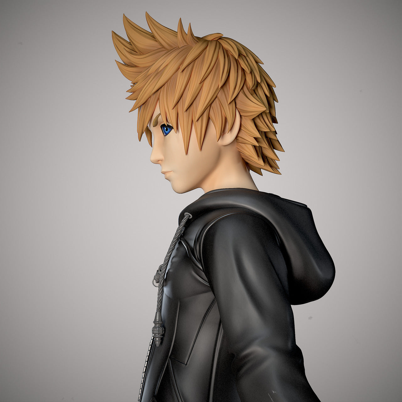 Kingdom Hearts II - Roxas | Resin Statue | by BlackSwan Collectibles Studio
