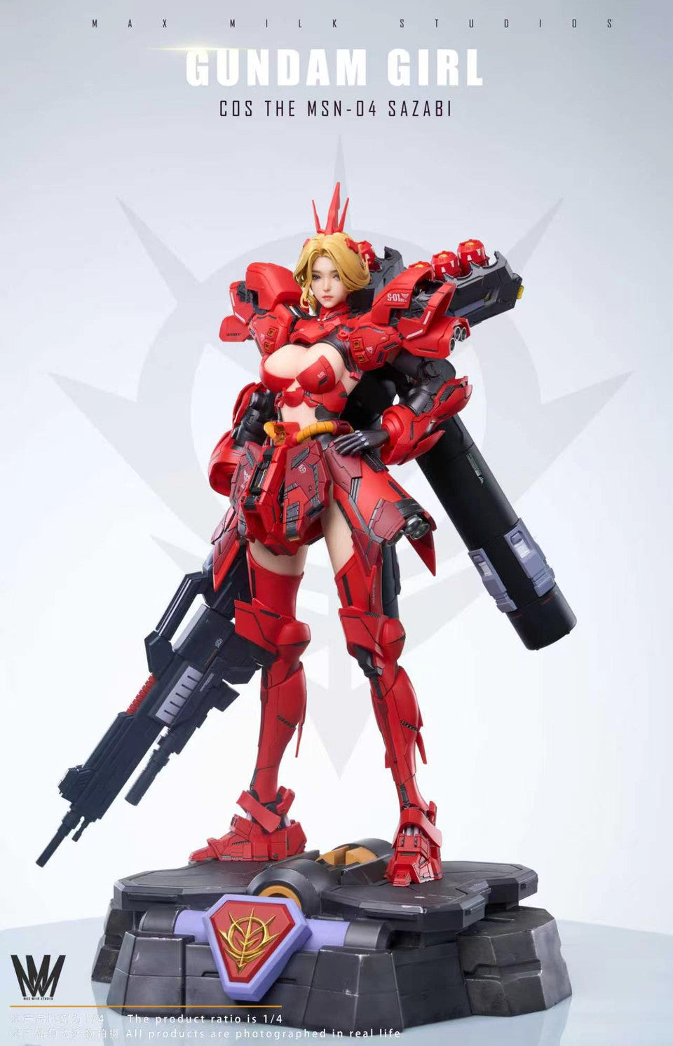Mobile Suit Gundam - Gundam Girl MSN-04 Sazabi | Resin Statue | by Max Milk Studio