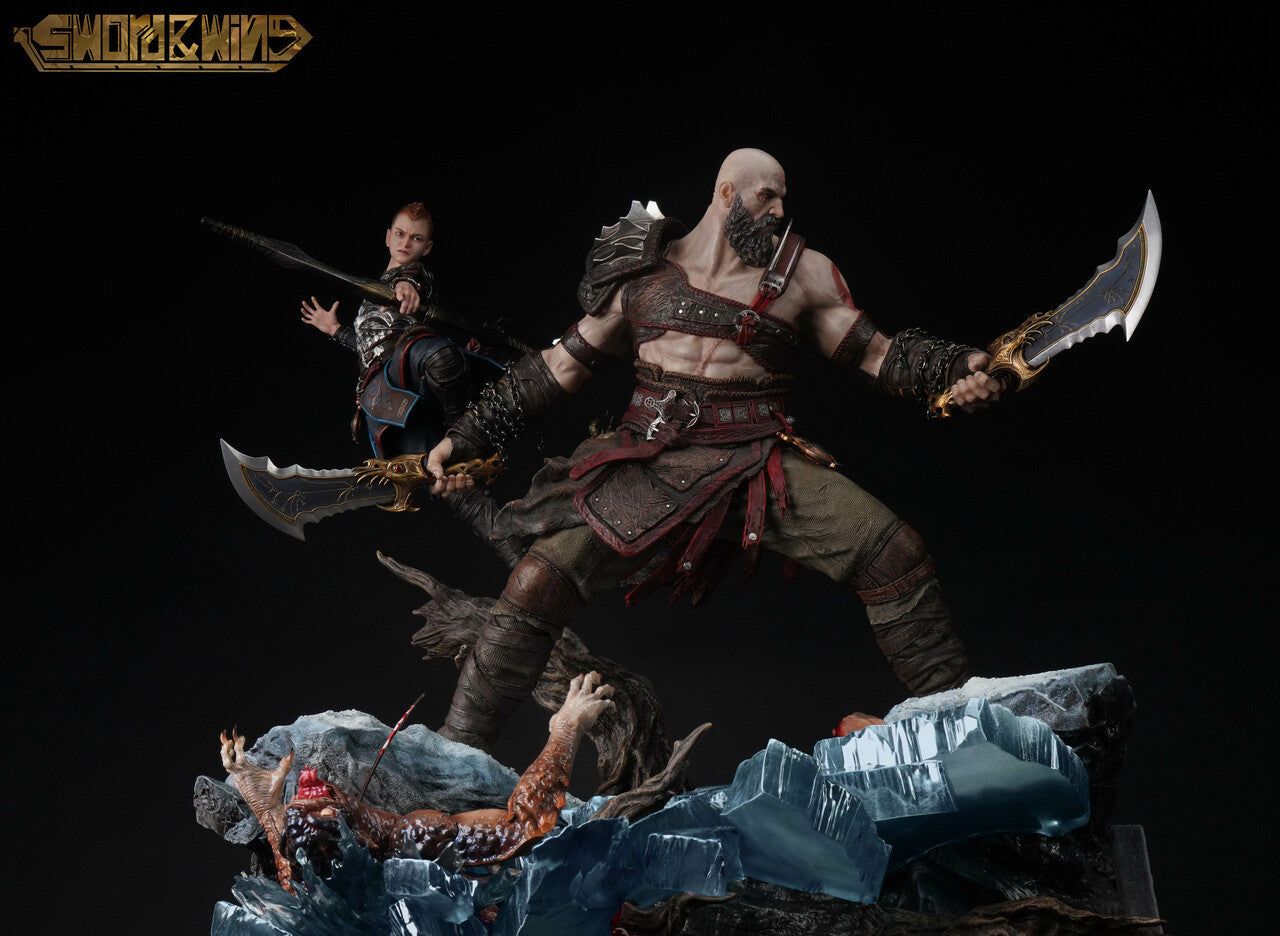 God of War - Atreus & Kratos | 1:4 Resin Statue | von Sword & Wing Studio
