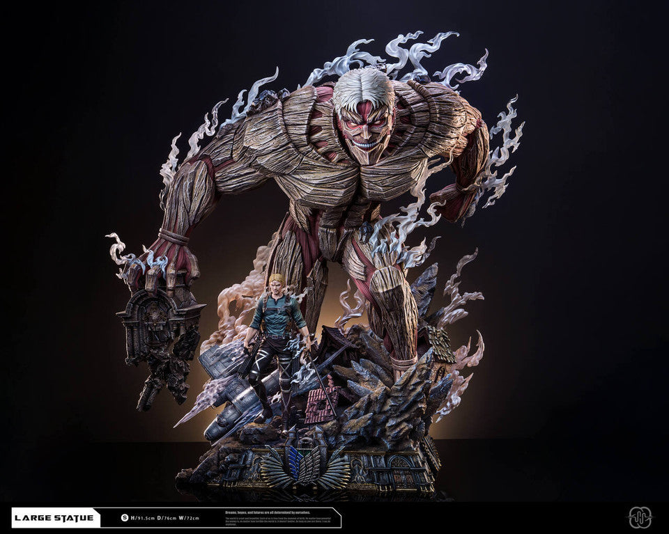 Attack on Titan - The Armored Titan & Reiner | 1:4 Resin Statue | by Hertz Studio